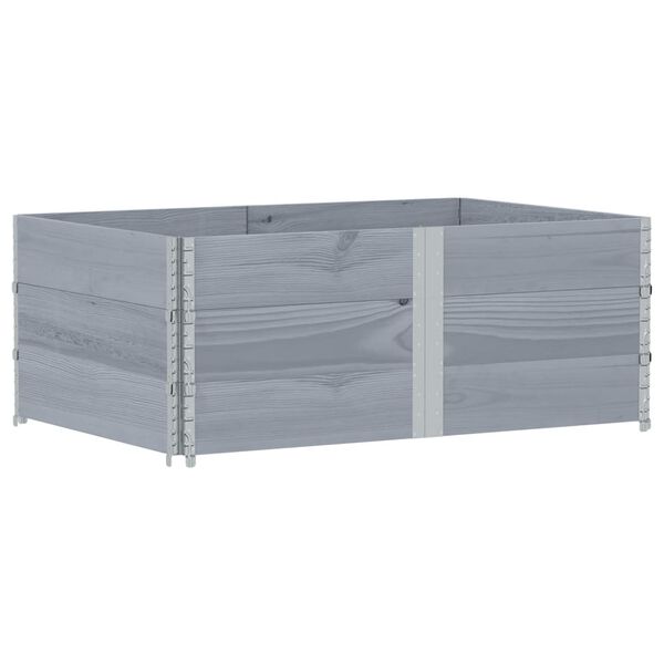 vidaXL Jardini&egrave;re gris 150x100 cm bois de pin massif