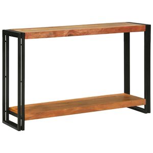 vidaXL Table console Marron 120 x 33 x 75 cm Bois d'Acacia Massif