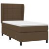 vidaXL Sommier &agrave; lattes de lit avec matelas Marron fonc&eacute; 80x200 cm