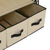 vidaXL Garde-robe Cr&egrave;me 87 x 49 x 159 cm Tissu