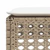 vidaXL Salon de jardin avec coussins 9 pcs beige r&eacute;sine tress&eacute;e