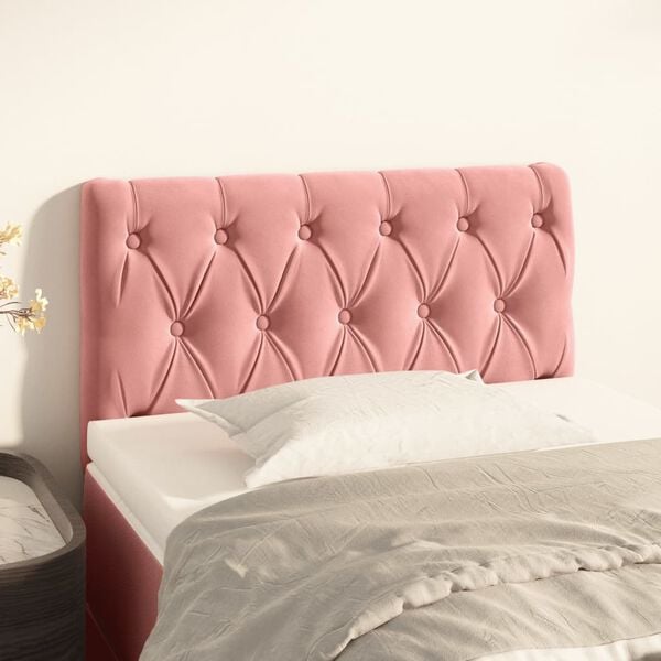 vidaXL T&ecirc;te de lit Rose 80x7x78/88 cm Velours