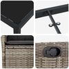vidaXL Ensemble de salle &agrave; manger pour jardin 7 pcs Gris polyrotin