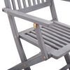 vidaXL Chaises pliables d'ext&eacute;rieur lot de 2 et coussins Bois d'acacia