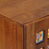 vidaXL Buffet avec porte Noyer 90 x 33,5 x 75 cm Bois de mangue massif