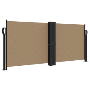 vidaXL Auvent lat&eacute;ral r&eacute;tractable taupe 100x600 cm