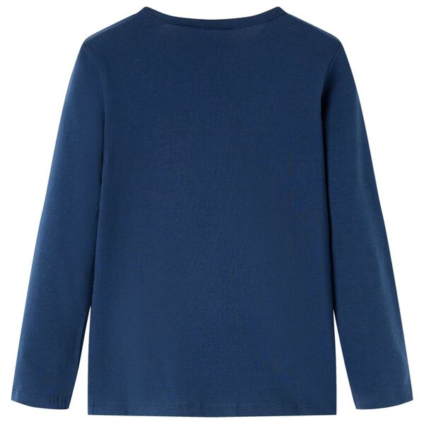T-shirt enfants &agrave; manches longues bleu marine 104