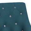 vidaXL Chaise pivotante de salle &agrave; manger Bleu Velours
