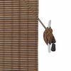 vidaXL Store enrouleur avec des rideaux Marron 150 x 160 cm Bambou