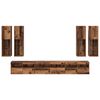 vidaXL Ensemble de meuble TV mural 7 pcs Bois Ancien Bois d'ing&eacute;nierie
