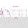 vidaXL Cl&ocirc;ture avec poteau Vert 0,6 x 10 m Acier et PVC