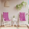 vidaXL Coussins de chaise &agrave; dossier haut lot de 2 rose tissu oxford