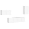 vidaXL Ensemble de meubles TV 4 pcs Blanc Bois d'ing&eacute;nierie