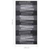 vidaXL Tapis de couloir antid&eacute;rapant Anthracite 100x200 cm