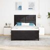 vidaXL Lit &agrave; ressorts avec matelas Noir 140 x 190 cm tissu
