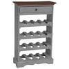 vidaXL Casier &agrave; bouteilles bois d'acajou massif 55x23x85 cm