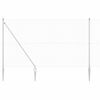 vidaXL Cl&ocirc;ture en fil soud&eacute; avec pointes 50 x 1,6 m Argent&eacute; Maille