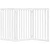 vidaXL Barri&egrave;re pour chien pliable 3 panneaux 150 cm bois de peuplier