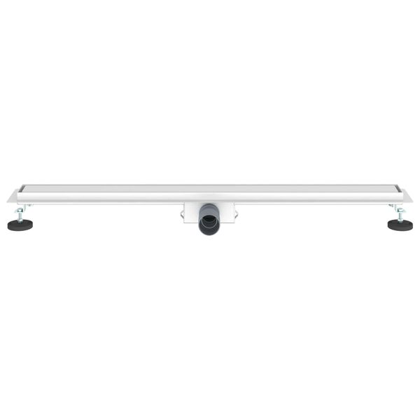 vidaXL 2 en 1 Drain de Douche Argent&eacute; 100 cm Acier Inox 304