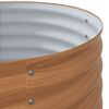 vidaXL Lit sur&eacute;lev&eacute; Marron 240 x 80 x 44 cm Acier