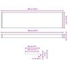 vidaXL Appui de fen&ecirc;tre Noir avec grain de bois 100 x 20 x 4,5 cm PVC