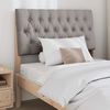 vidaXL T&ecirc;te de lit capitonn&eacute;e Taupe 90 cm Pin massif