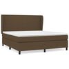 vidaXL Sommier &agrave; lattes de lit avec matelas Marron fonc&eacute; 160x200 cm