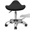 vidaXL Tabouret de Spa de Salon Noir 50 x 50 x (58,5-74,5) cm