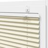 vidaXL Store pliss&eacute; cr&egrave;me 110x100cm largeur du tissu 109,4cm polyester