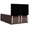 vidaXL Sommier &agrave; lattes de lit avec matelas Marron fonc&eacute; 140x190 cm