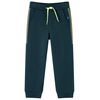 vidaXL Pantalon de surv&ecirc;tement enfants avec cordon de serrage vert mousse 128