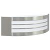 vidaXL Applique Murale Ext&eacute;rieure Argent&eacute; 32 x 10 x 10 cm