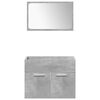 vidaXL Ensemble de meubles de salle de bain 4 pcs gris b&eacute;ton