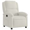 vidaXL Fauteuil inclinable en velours cr&egrave;me