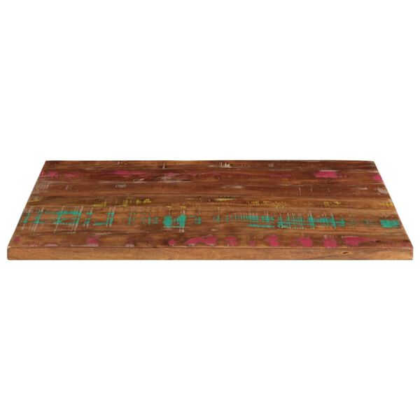 vidaXL Dessus de table 90x50x3,8 cm rectangulaire bois massif r&eacute;cup&eacute;r&eacute;