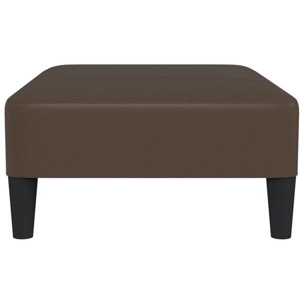 vidaXL Repose-pied Marron 78x56x32 cm Similicuir
