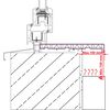 vidaXL Appui de fen&ecirc;tre Anthracite avec grain de bois PVC