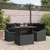 vidaXL Ensemble de salle &agrave; manger pour jardin 5 pcs Noir et Marron