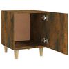 vidaXL Table de chevet Ch&ecirc;ne fum&eacute; Bois d'ing&eacute;nierie