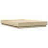 vidaXL Cadre de lit sans matelas ch&ecirc;ne sonoma 135x190 cm