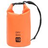vidaXL Sac sec Orange 10 L PVC