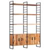 vidaXL Bibliothèque à 4 niveaux 124x30x180 cm Bois d'acacia massif