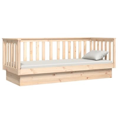 vidaXL Lit de jour sans matelas 90x190 cm bois de pin massif