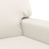 vidaXL Fauteuil Cr&egrave;me 60 cm Similicuir