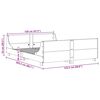vidaXL Cadre de lit sans matelas 120x200 cm bois de pin massif