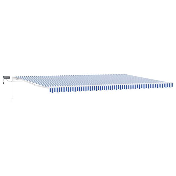 vidaXL Auvent R&eacute;tractable Bleu et Blanc 600 &times; 300 cm