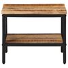 vidaXL Table basse 45x45x35 cm bois de manguier massif brut