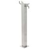 vidaXL Colonne à eau de jardin carrée Acier inoxydable 95 cm