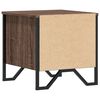 vidaXL Tables de chevet 2pcs ch&ecirc;ne marron 40x41x40cm bois d'ing&eacute;nierie