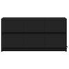vidaXL Meuble TV avec LED noir 100x34x50 cm bois d'ing&eacute;nierie